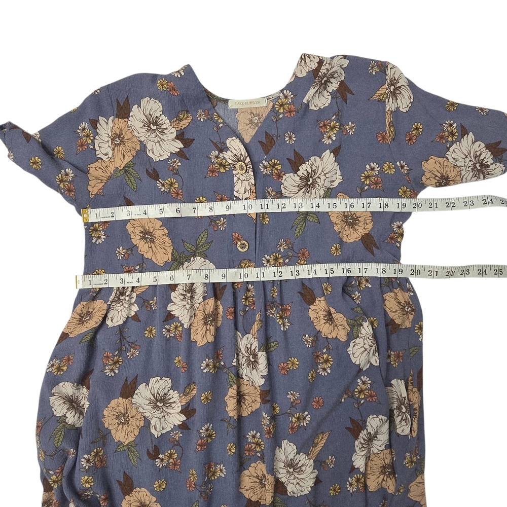 Lake Flower Flowy Floral Dress - Picture 3 of 5
